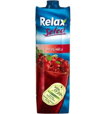 Džus Relax Brusinka 1l